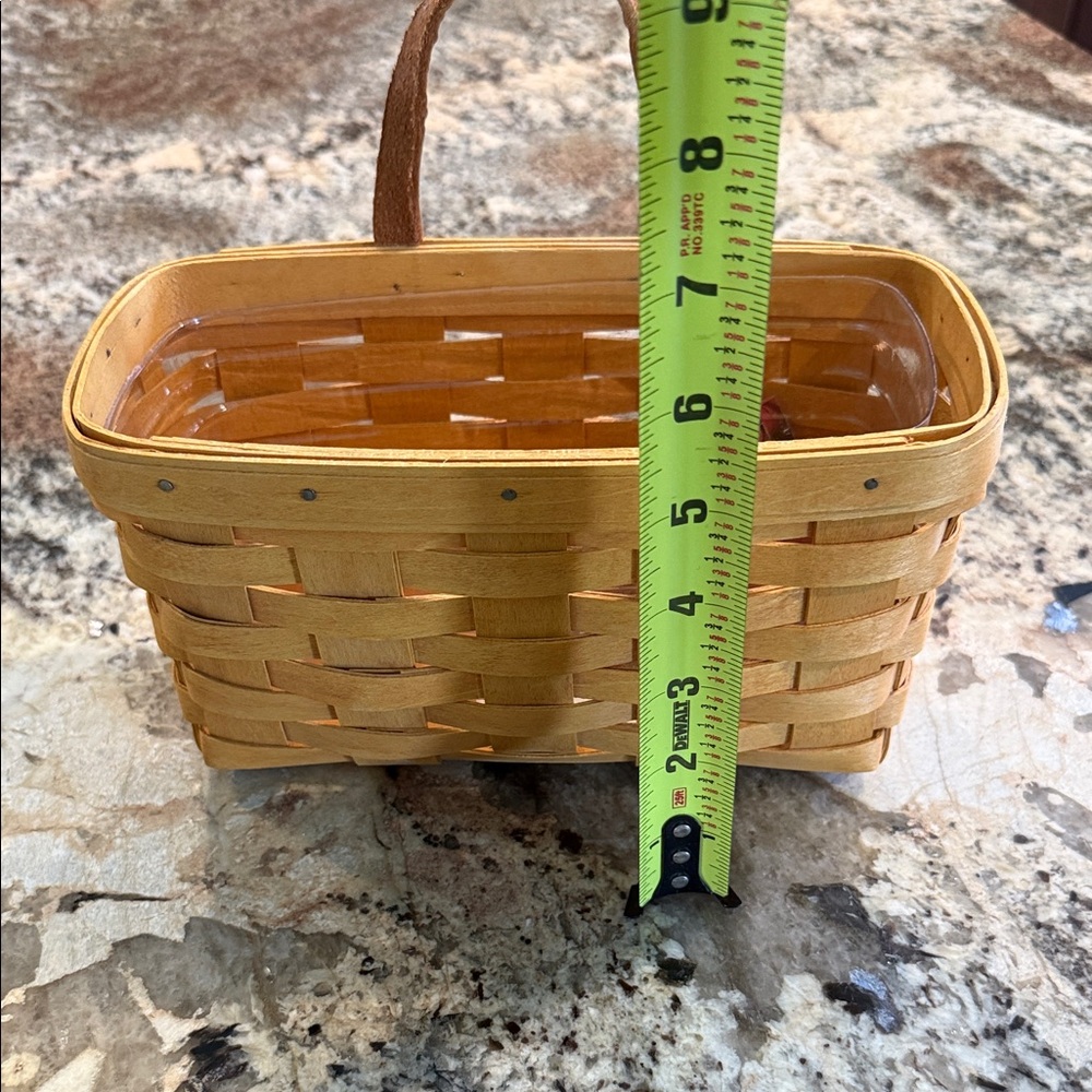 Longaberger handwoven wooden hanging basket - Picture 3 of 5